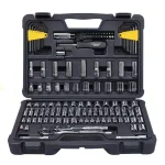 Stanley 123-Piece Socket Set with Ratchets, 3/8 in. and 1/4 in. Drive, Metric and SAE thumbnail 2