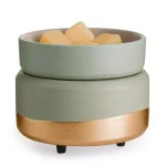 Candle Warmers Etc Midas 5.2 in. 2-in-1 Classic Fragrance Warmer - Gray and Gold thumbnail 1