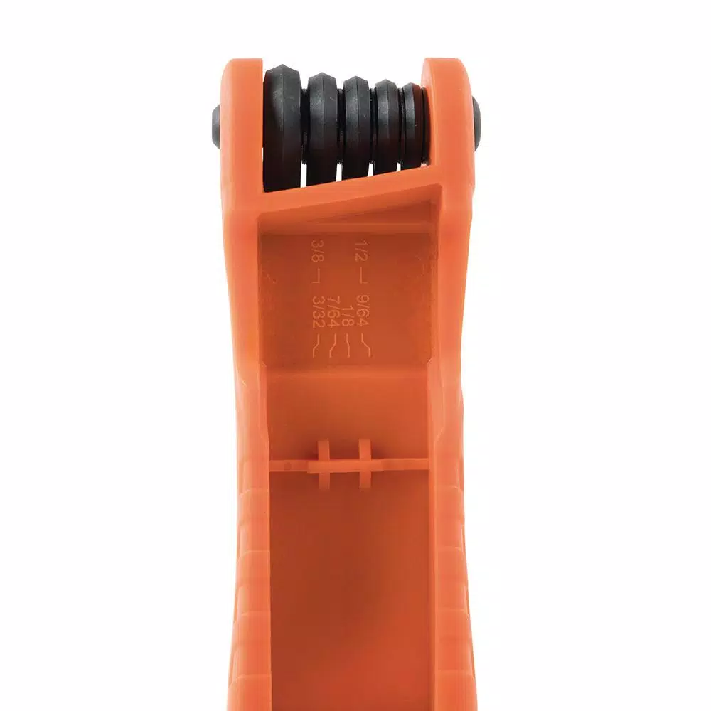 Klein Tools Pro Folding Hex Key Set, 11-Piece SAE Extended Reach