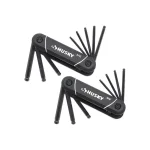 Husky 17-Piece Folding Ball-End Hex Key Set, SAE and Metric thumbnail 1