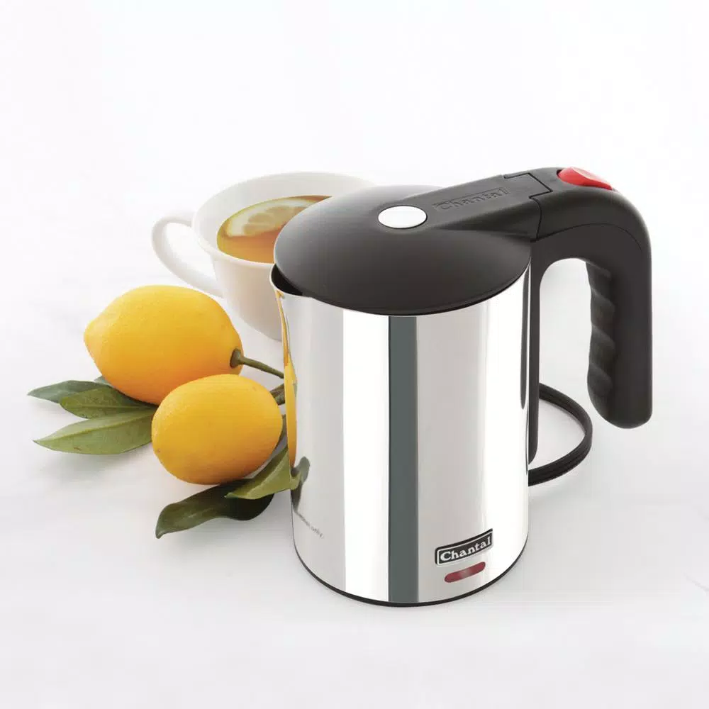 Chantal Colbie Ekettle 2.5-Cup Stainless Steel Electric Kettle, 1000W, Polished Stainless Steel