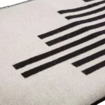 Glitzhome 60 x 50 in. Woven Cotton Geometric Jacquard Throw Blanket, Black and White thumbnail 3