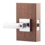 Copper Creek Craftsman Remi Polished Stainless Steel Privacy Lever for Bedroom and Bathroom thumbnail 4
