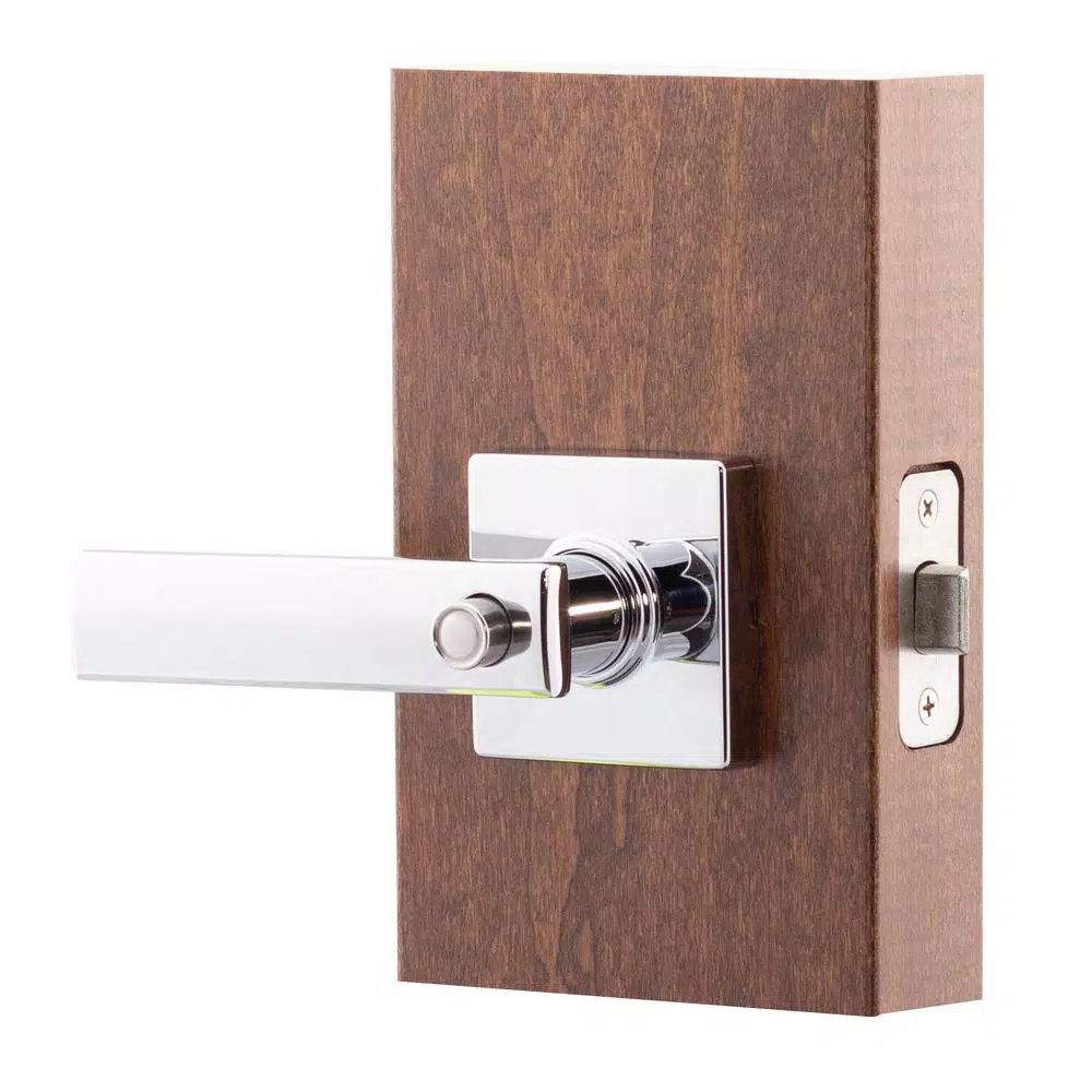 Copper Creek Craftsman Remi Polished Stainless Steel Privacy Lever for Bedroom and Bathroom