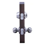 Copper Creek Satin Stainless Steel Contemporary Entry Door Knob and Deadbolt Combo Set thumbnail 3