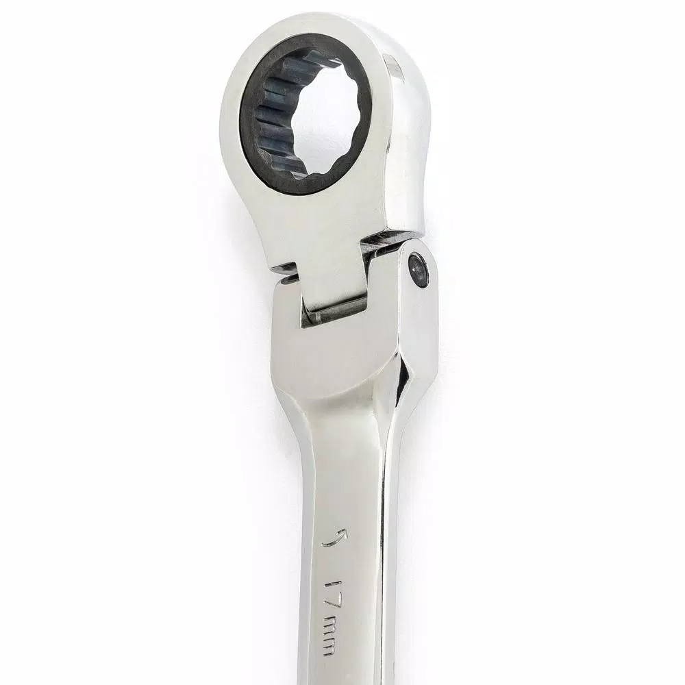 GearWrench 7-Piece Metric Flex Head 12-Point Ratcheting Combination Wrench Set
