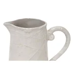 Abigails Bali 72 fl. oz. Ivory Ceramic Pitcher with Textured Finish thumbnail 2