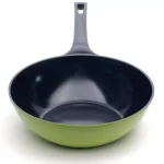 Ozeri Green Earth 14.5 in. Aluminum Ceramic Nonstick Frying Pan, Green thumbnail 3