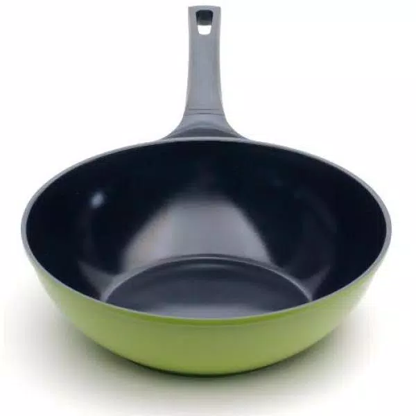 Ozeri Green Earth 14.5 in. Aluminum Ceramic Nonstick Frying Pan, Green