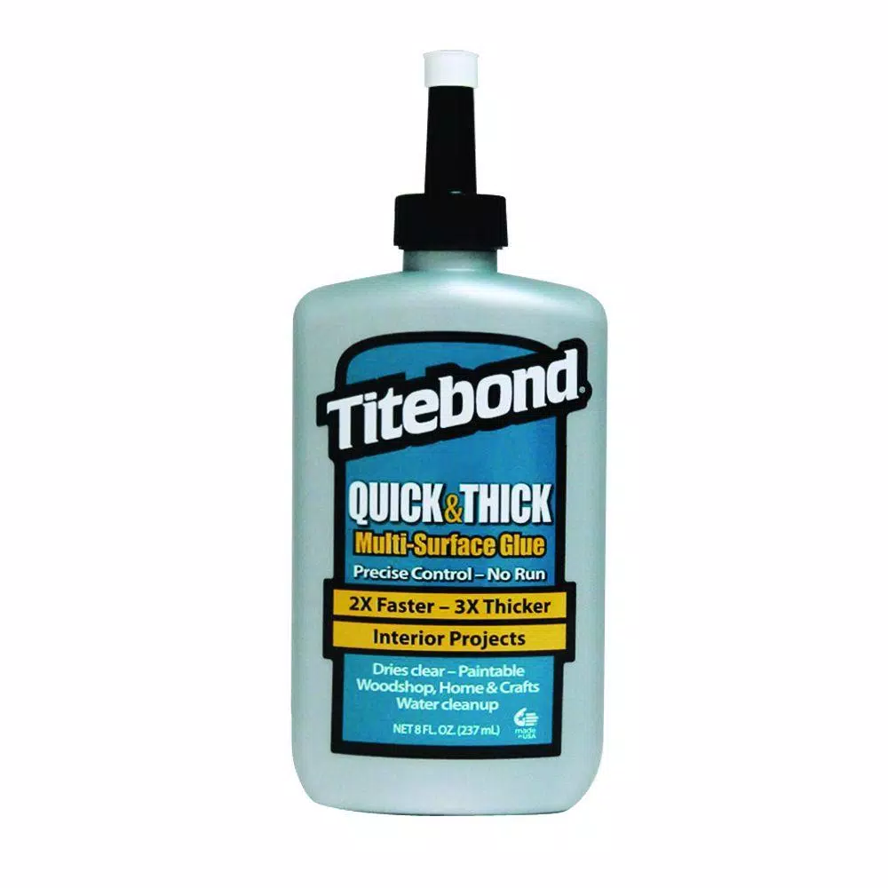 Titebond Quick and Thick Multi-Surface Glue, 8 oz. (12-Pack)