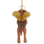 Design Toscano Dachshund Angel Dog Christmas Ornament, Hand-Painted Resin thumbnail 4
