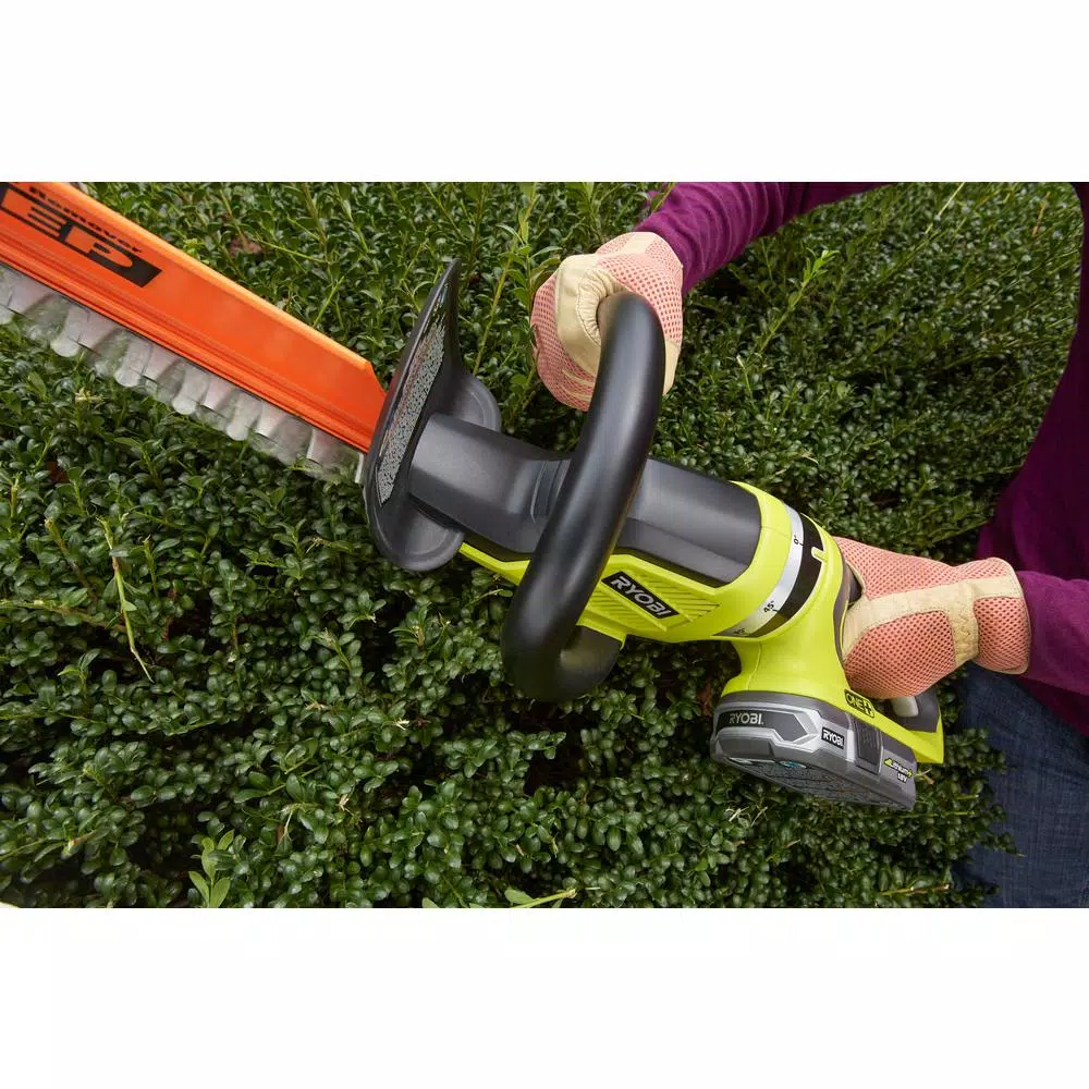 RYOBI ONE+ 18V Lithium-Ion 22 in. Cordless Hedge Trimmer with 1.5 Ah Battery and Charger Included