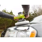 RYOBI 18V ONE+ 10 in. Cordless Orbital Buffer with 4 Buffing Bonnet Set thumbnail 7