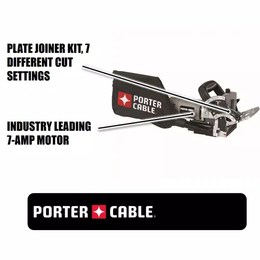 Porter-Cable 7 Amp 3-3/8 in. Deluxe Plate Joiner, 10,000 RPM