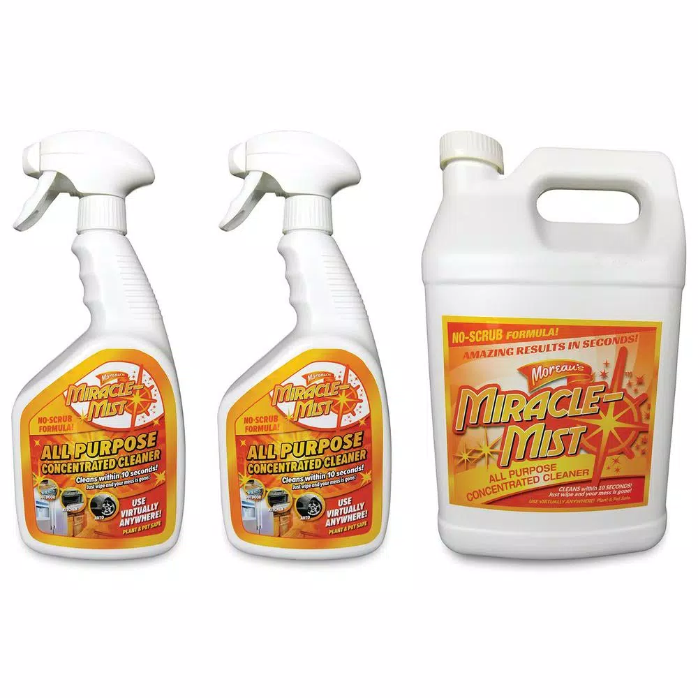 MIRACLEMIST All-Purpose Concentrated Cleaner Set - 1 Gal. Jug & Two 32 oz. Spray Bottles