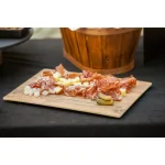 Fortessa Melamine Wood Grain Rectangular Serving Tray, 14x10 in, Brown thumbnail 3