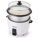 AROMA 32-Cup White Rice Cooker and Slow Cooker with Steam Tray thumbnail 2