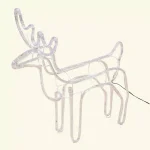 Luxen Home 25 in. LED White Rope Light Standing Reindeer - Indoor/Outdoor Christmas Decoration thumbnail 9