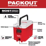 Milwaukee M18 PACKOUT Radio/Speaker with Charger, 22 in. Rolling Tool Box & 16 Qt. Cooler Kit thumbnail 4