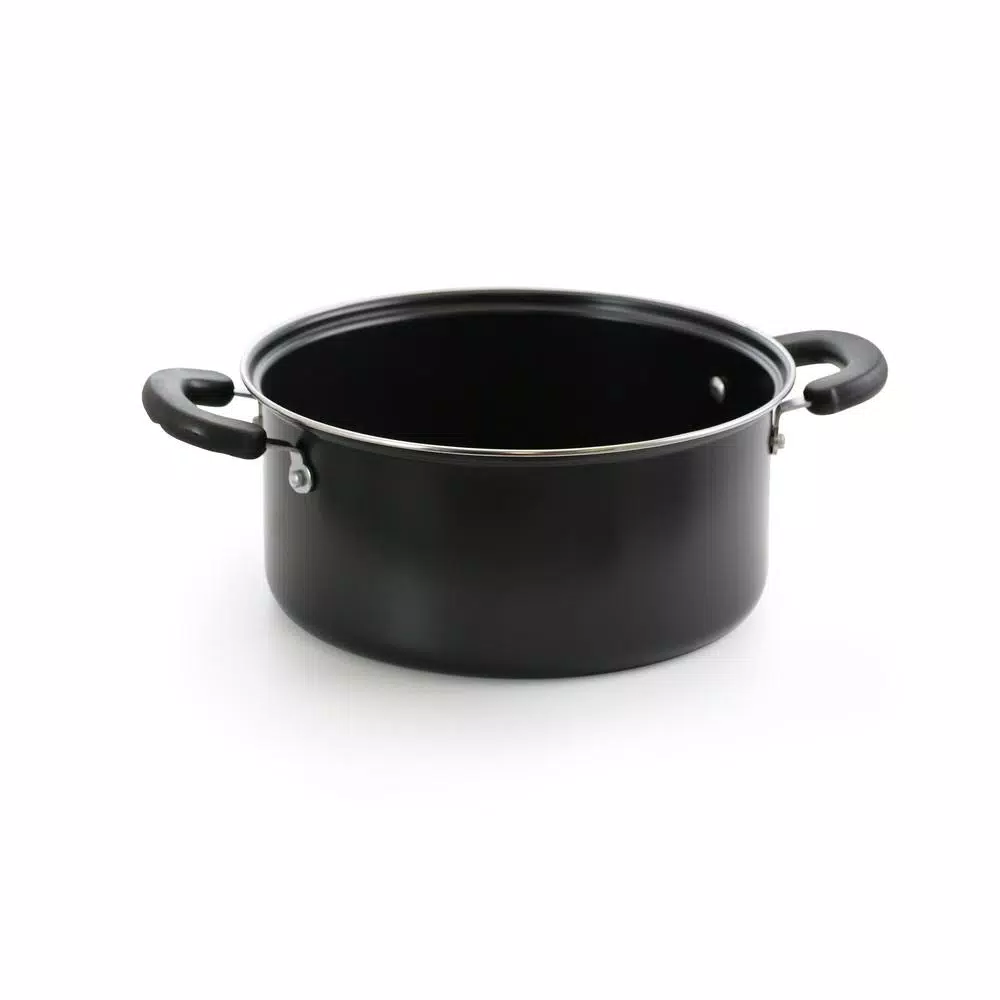 Better Chef 7-Piece Deluxe Nonstick Aluminum Cookware Set, Black
