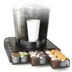 Mind Reader 36-Capacity Black Metal Mesh Coffee Pod Storage Drawer Organizer thumbnail 1