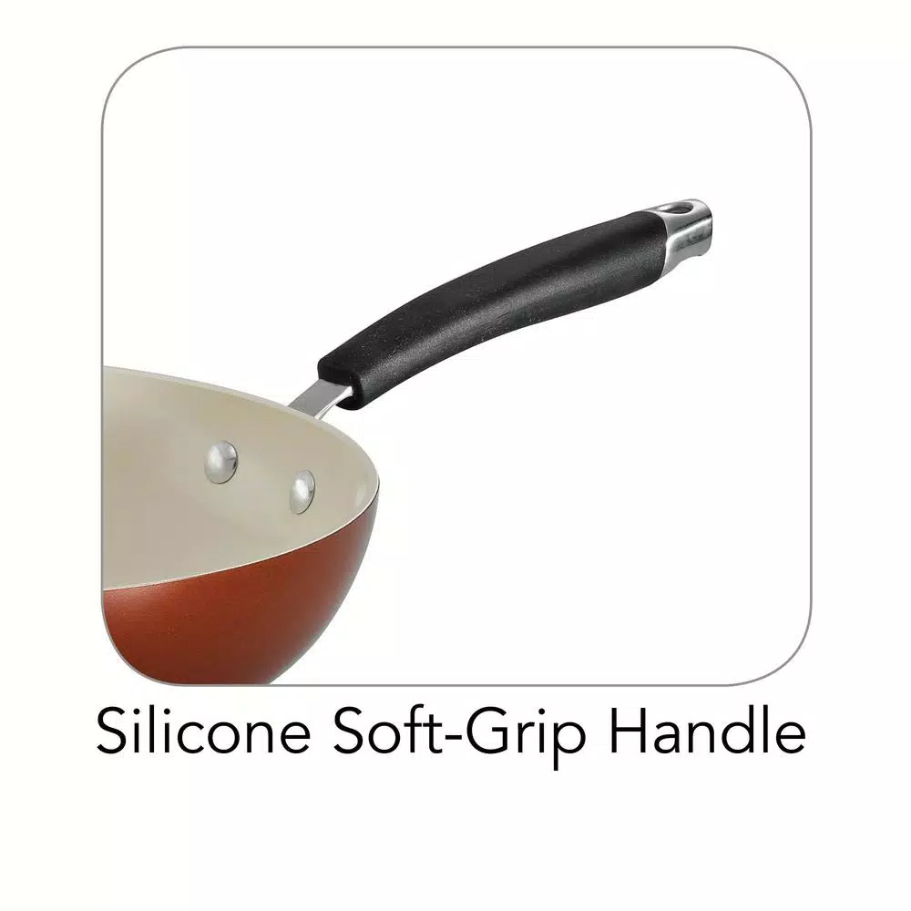 Tramontina Style Ceramica 11 in. Stir-Fry Pan, Metallic Copper