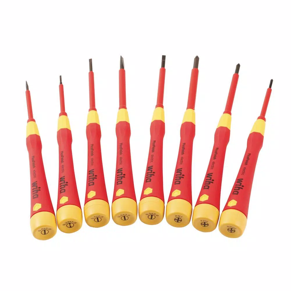 Wiha 8-Piece Insulated PicoFinish Screwdriver Set, 1000V VDE Certified