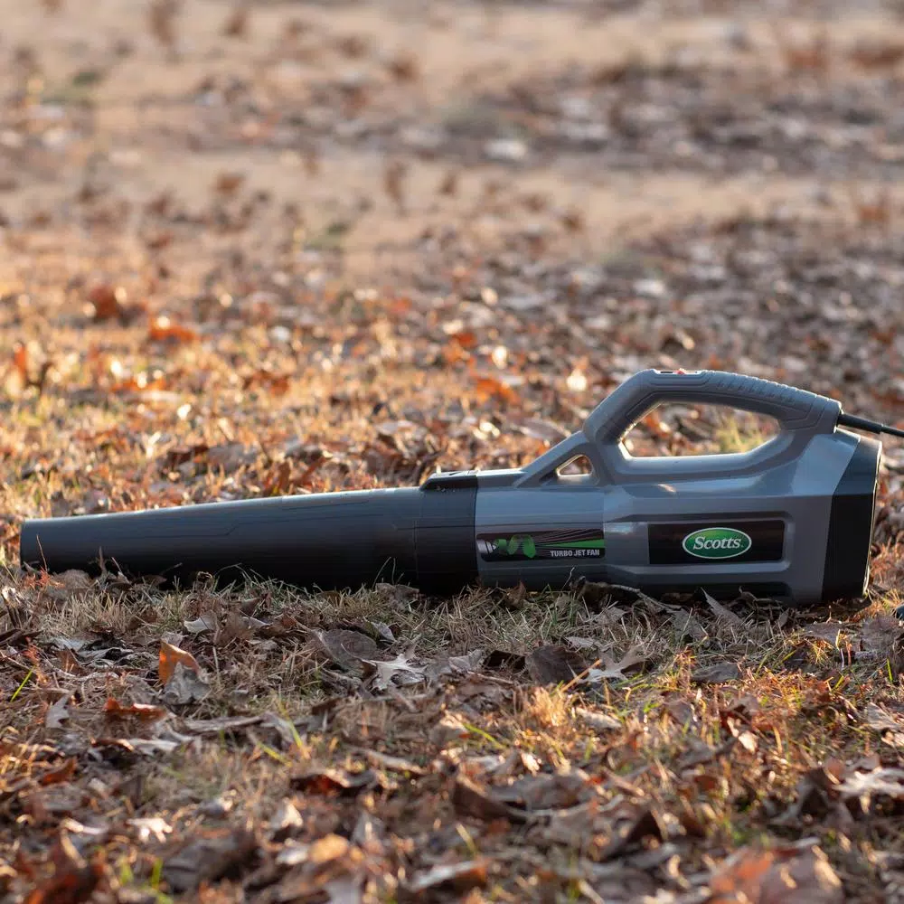 Scotts Corded Electric Leaf Blower, 120 MPH, 465 CFM, 8.5 Amp Handheld Blower