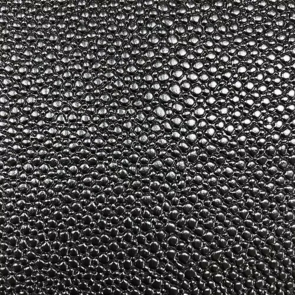 Unbranded Large 48x48 Square Black Faux Shagreen Modern Accent Mirror with Hooks