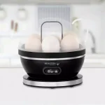 HOLSTEIN HOUSEWARES Holstein 7-Egg Stainless Steel and Black Egg Cooker with Automatic Shut-Off thumbnail 5