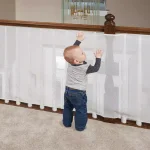 KidCo 15 ft. Mesh Rail Guard for Balconies and Stairs, White thumbnail 1
