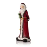 Alpine Corporation Alpine 28 in. Tall Skinny Santa Claus Sculpture - Indoor/Outdoor Christmas Decor thumbnail 4