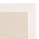 DesignOvation Beatrice Framed Linen Fabric Pinboard Memo Board, 18 x 27 in, White thumbnail 3