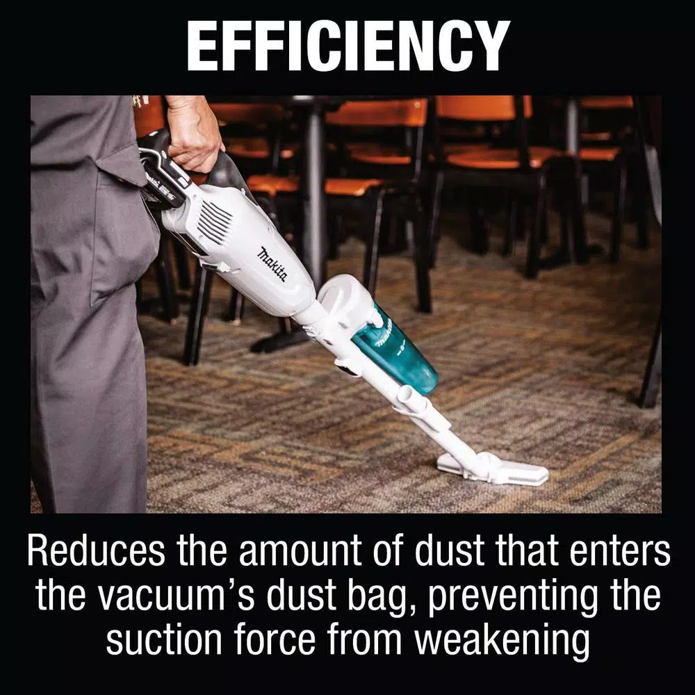 Makita White Cyclonic Vacuum Attachment with Lock for Makita 18V Vacuum Models XLC03 and XLC05