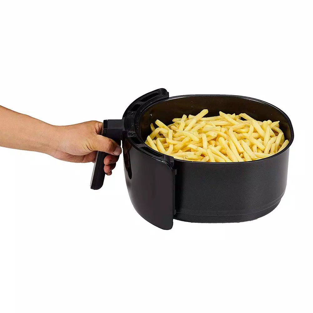 GoWISE USA 7.0 Qt. Black Electric Air Fryer with 8-in-1 Functionality and Recipe Book