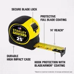 STANLEY FATMAX 25 ft. Tape Measure with 14 ft. Standout and BladeArmor thumbnail 2