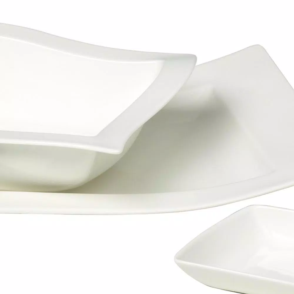 Villeroy & Boch NewWave 5-Piece White Porcelain Serving Set