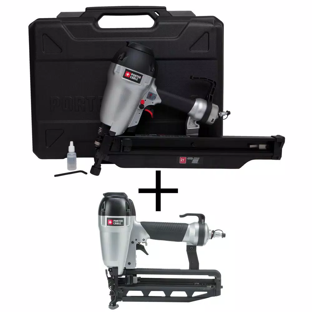 Porter-Cable Pneumatic 21-Degree 3-1/2 in. Framing Nailer & 16-Gauge Finish Nailer Kit