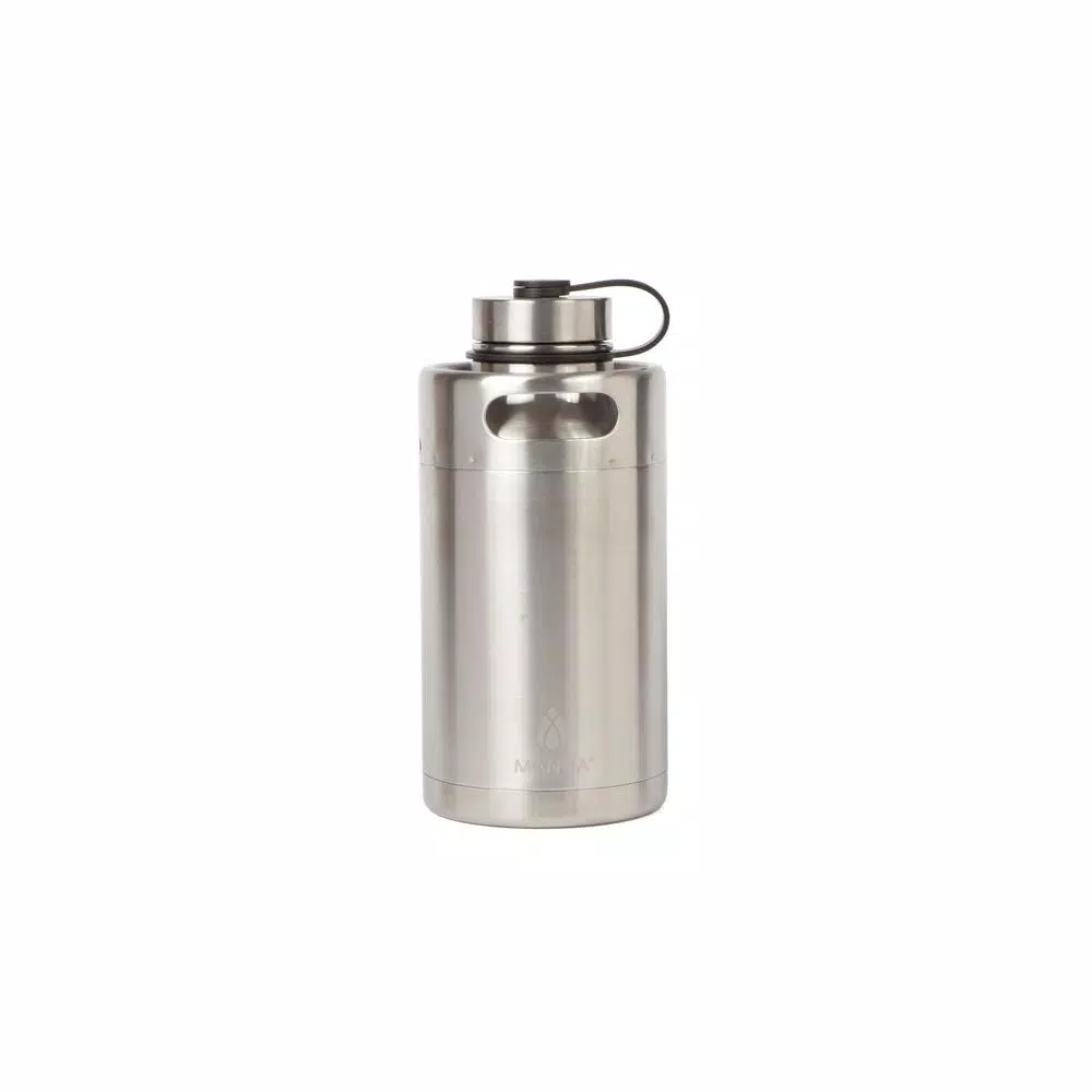 Manna 64 oz. Stainless Steel Double Wall Vacuum-Sealed Keg Growler