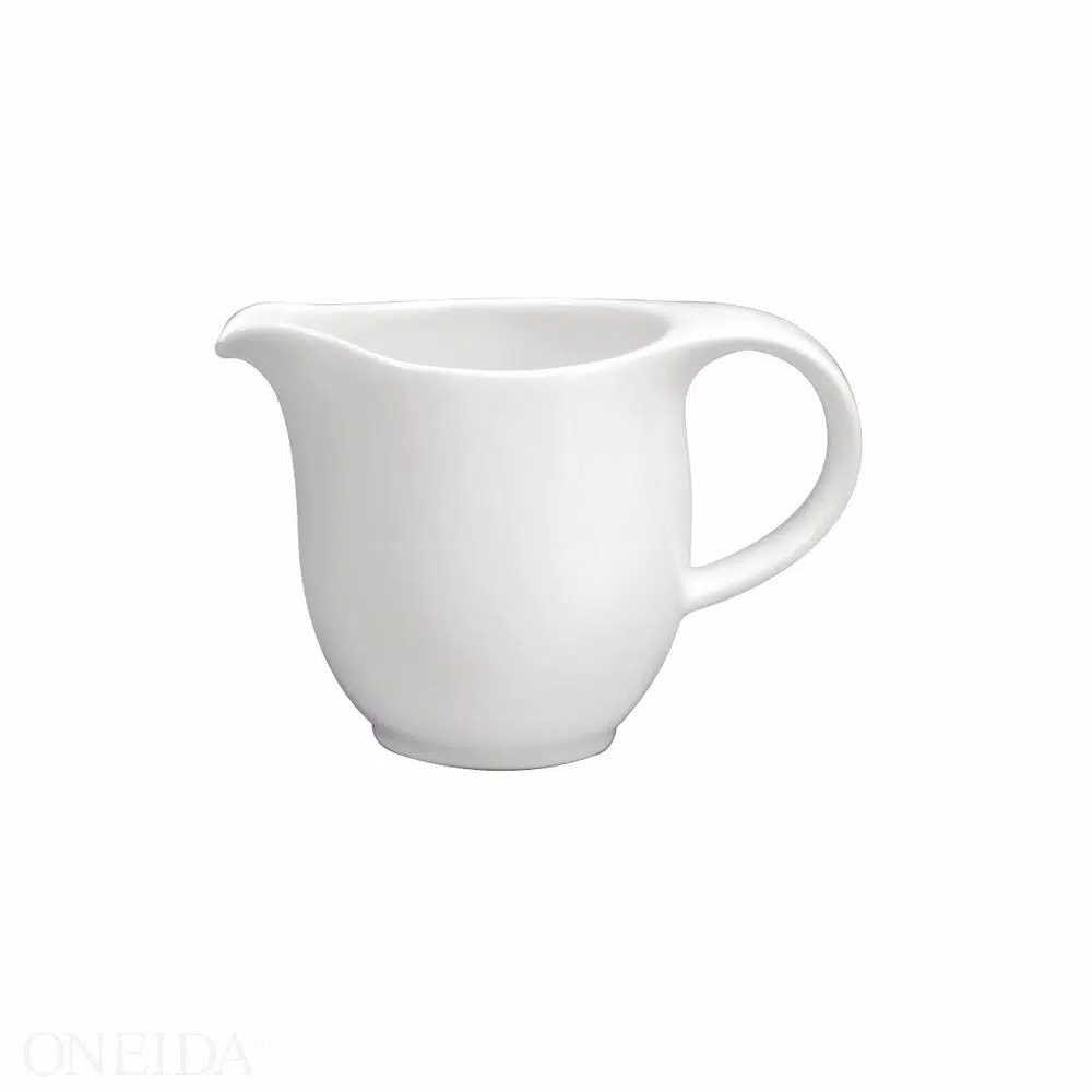 Oneida Cromwell 10 oz. White Porcelain Creamers, Set of 36
