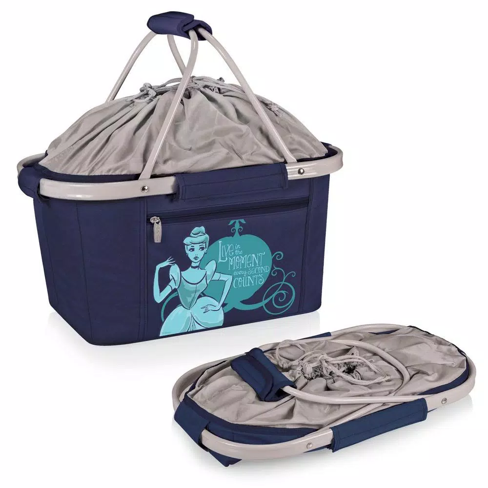 ONIVA Cinderella Metro Basket Collapsible Tote Cooler, 28 oz., Navy