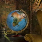 Waypoint Geographic Primus 12 in. Raised Relief Desktop Globe with Illumination and Hardwood Base thumbnail 2