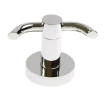 Italia Venezia Double Robe Hook in Polished Chrome, Solid Stainless Steel thumbnail 3