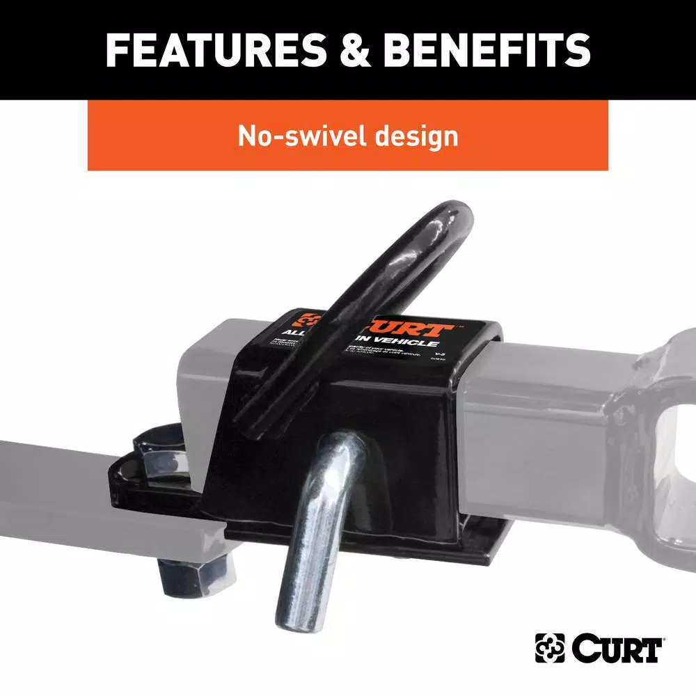 CURT Bolt-On ATV Tongue Adapter with 2" Receiver