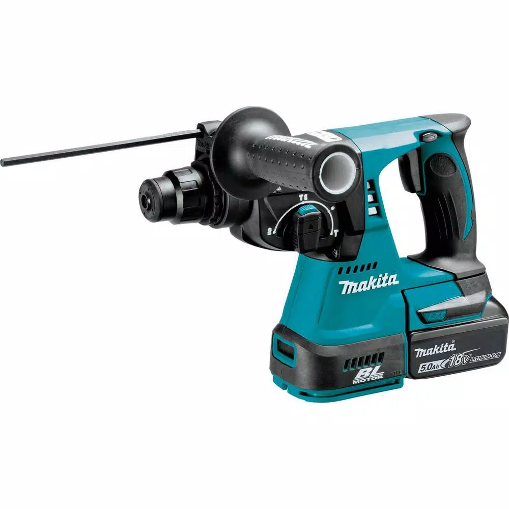 Makita 18V LXT Brushless SDS-Plus Rotary Hammer Drill Kit with Bonus Dust Extraction Attachment
