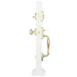 Baldwin Prestige Wesley Single Cylinder Door Handleset with Alcott Knob, Lifetime Polished Brass thumbnail 2