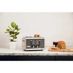Haden Cotswold 4-Slice Wide Slot Retro Toaster, 1500W, Putty thumbnail 3