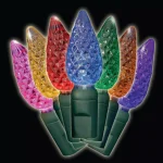 Brite Star 35-Light Multi-Colored Faceted C6 LED String Light Set (Set of 2) thumbnail 1
