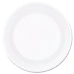 DART Concorde 6 in. White Foam Plastic Plates, Non-Laminated, 1000 Count Case thumbnail 1