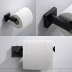 KRAUS Ventus Matte Black Solid Brass Toilet Paper Holder thumbnail 3